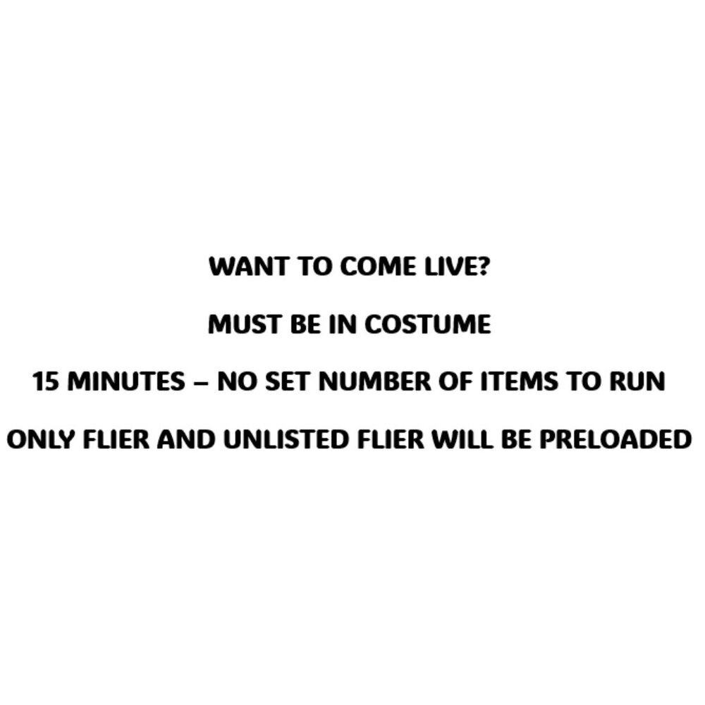 10/31 ALL DAY HALLOWEEN COSTUME COMMUNITY SHARE SHOW!! - Picture 4 of 4